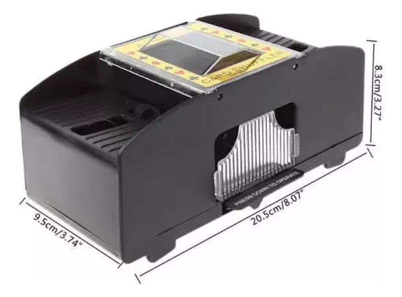 Comprar Barajador Mezclador Automatico Cartas en Electroshopy - Ángulo 2